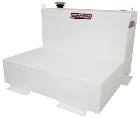 weather guard transfer tank mini l shape 50 gallon steel white finish