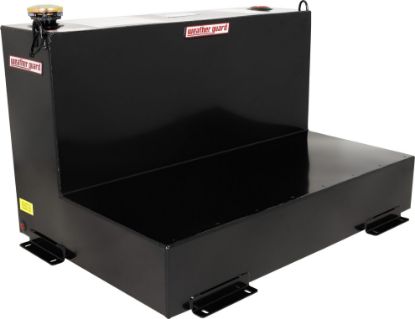 weather guard transfer tank l shape 75 gallon steel gloss black finish