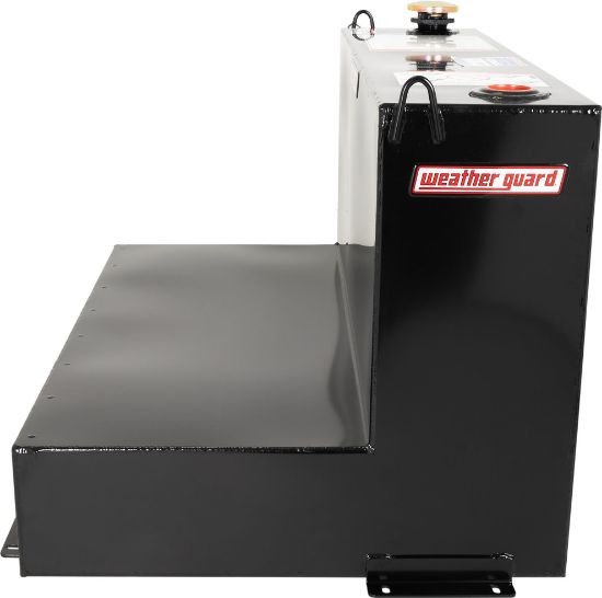 weather guard transfer tank l shape 75 gallon steel gloss black finish