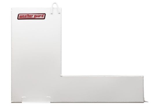 weather guard transfer tank l shape 110 gallon steel white finish