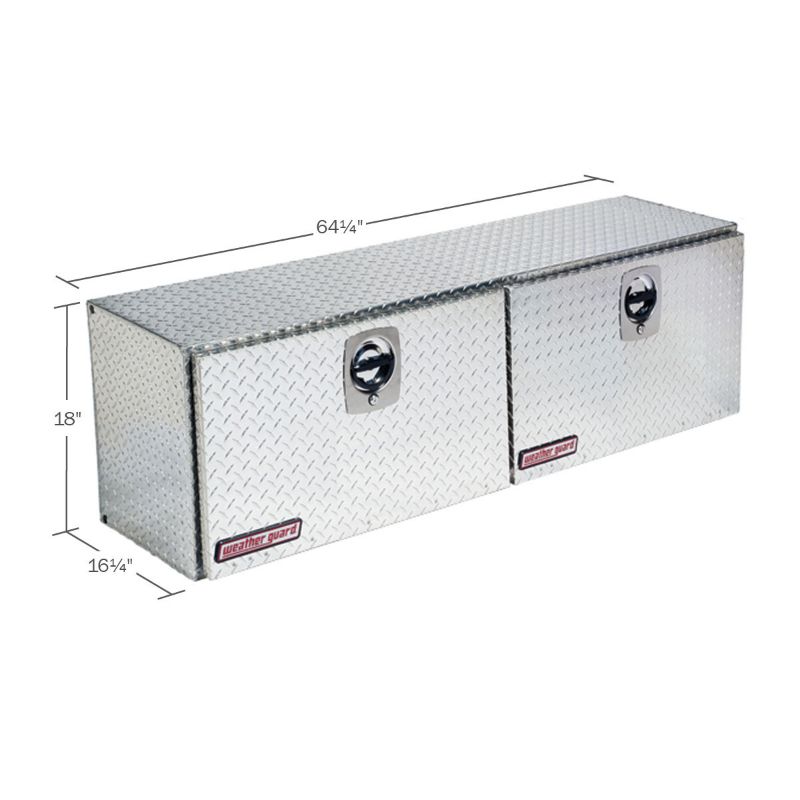 weather guard 6425 inch super side alum clear finish