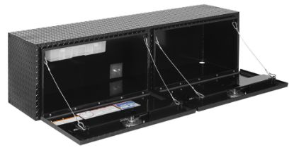 weather guard 6425 inch super side alum gloss black finish
