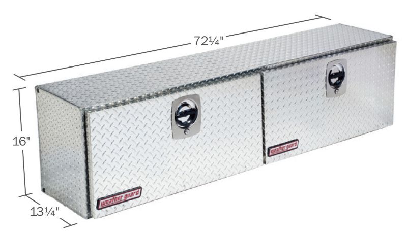 weather guard 7225 inch hi side alum clear finish