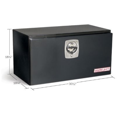 weather guard 30 inch standard underbed steel gloss black finish