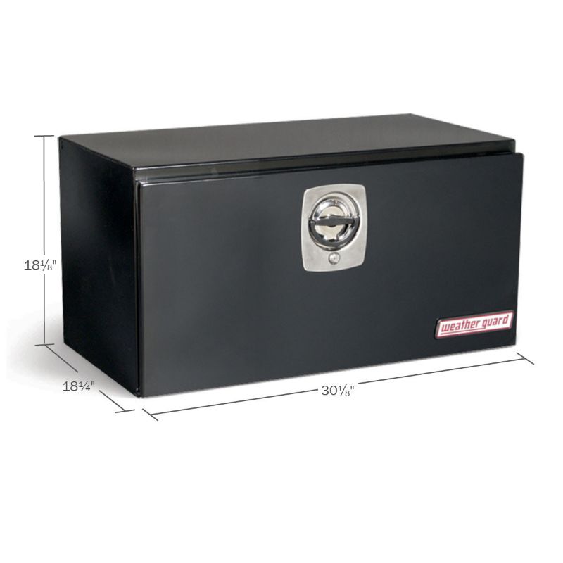 weather guard 30 inch standard underbed steel gloss black finish
