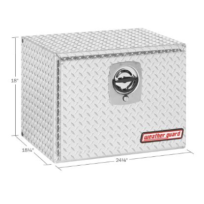 weather guard 24 inch standard underbed alum clear finish