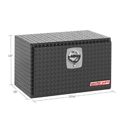 weather guard 30 inch standard underbed alum gloss black finish