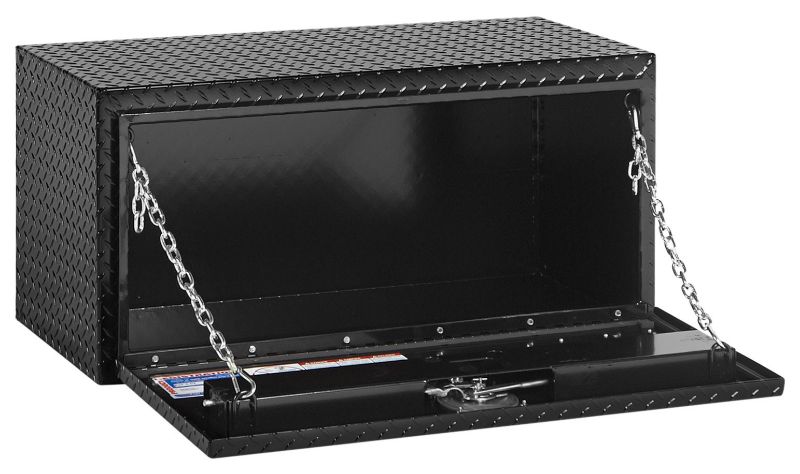 weather guard 36 inch standard underbed alum gloss black finish