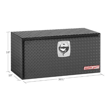 weather guard 36 inch standard underbed alum gloss black finish
