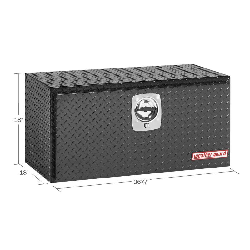 weather guard 36 inch standard underbed alum gloss black finish