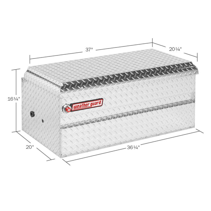 weather guard 37 inch chest alum clear finish