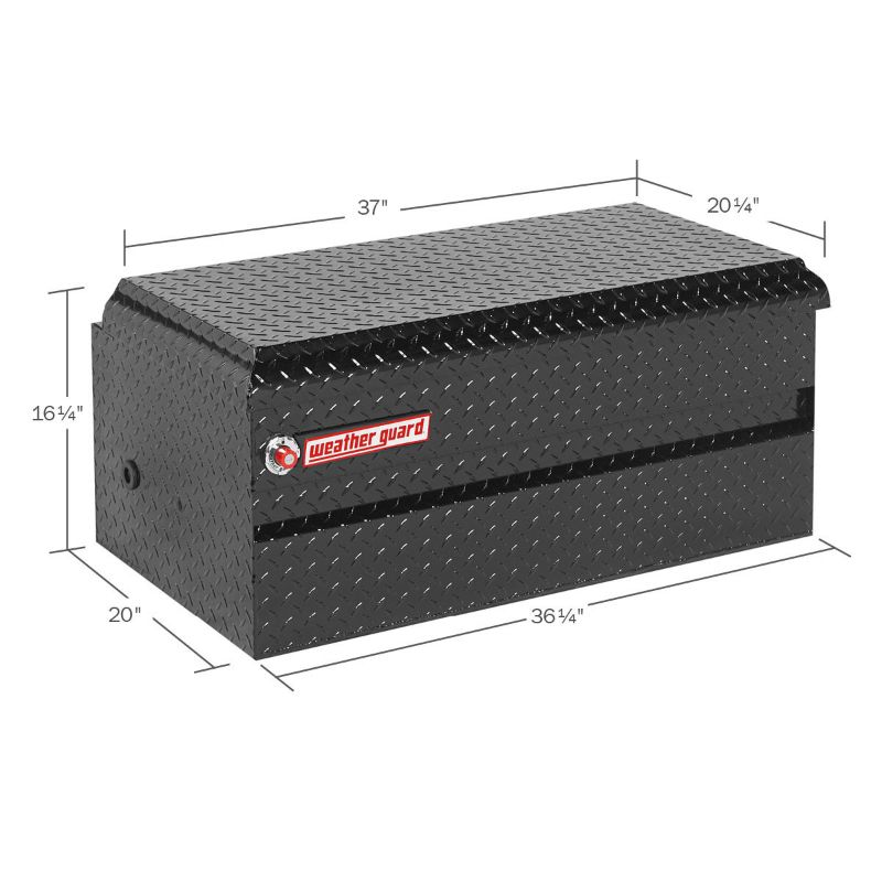 weather guard 37 inch chest alum gloss black finish