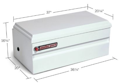 weather guard 37 inch chest steel white finish