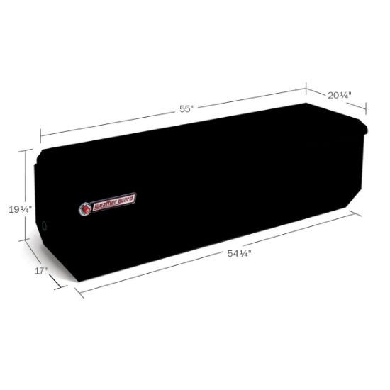 weather guard 55 inch chest alum gloss black finish