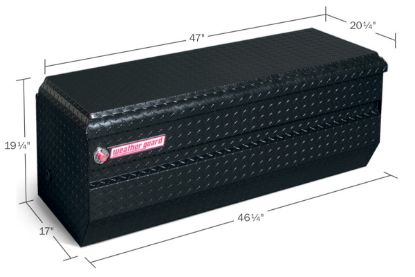 weather guard 47 inch chest alum textured matte black finish
