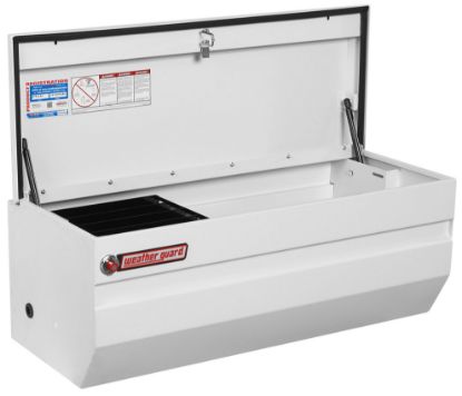 weather guard 47 inch chest steel white finish