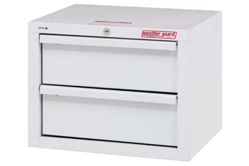 weather guard secure storage cabinet two 2 drawer