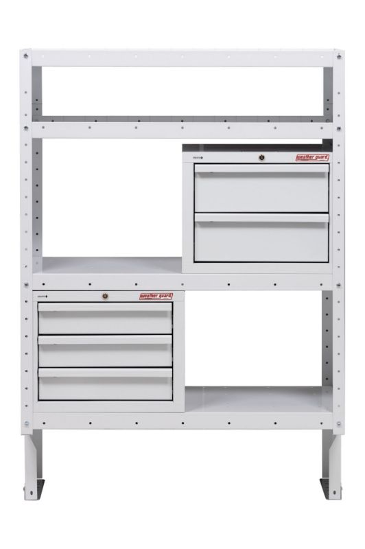 weather guard secure storage cabinet combo kit five 5 drawer