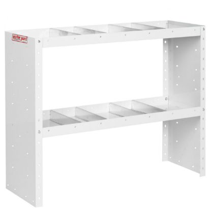 weather guard heavy duty adjustable 2 shelf unit 42 in x 34 in x 13 12 in