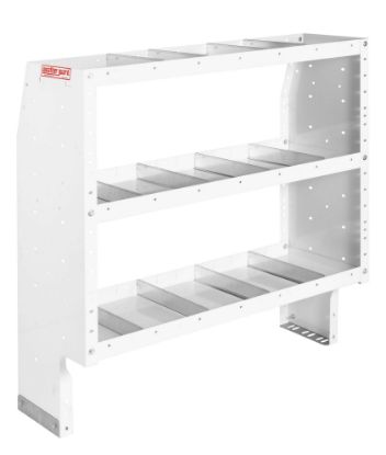 weather guard heavy duty adjustable 3 shelf unit 42 in x 44 in x 16 in