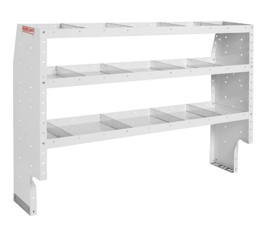 weather guard heavy duty adjustable 3 shelf unit 60 in x 44 in x 16 in