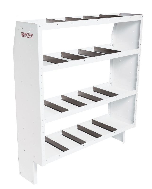 weather guard heavy duty adjustable 4 shelf unit 52 in x 60 in x 16 in