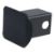 2 black steel hitch tube cover