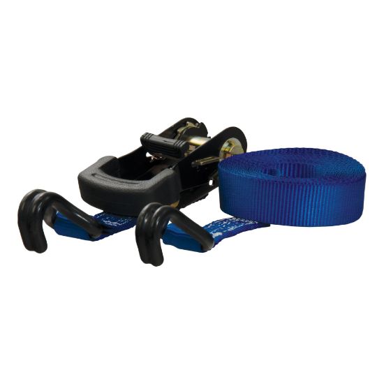 16 blue cargo strap with j hooks 733 lbs