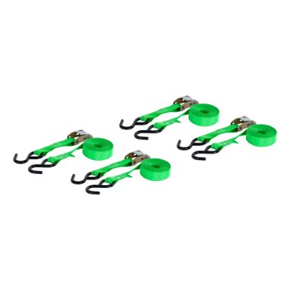 16 dark green cargo straps with s hooks 300 lbs 4 pack