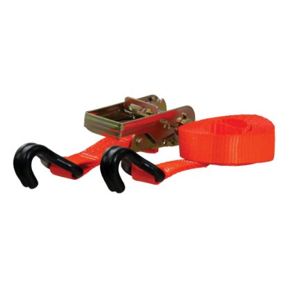 16 orange cargo strap with j hooks 1100 lbs