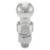 2 trailer ball 1 x 2 18 shank 1 rise 6000 lbs chrome