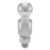 2 trailer ball 1 x 2 18 shank 2 rise 6000 lbs chrome