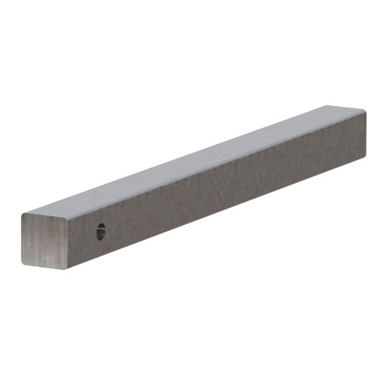 2 x 24 raw steel hitch bar
