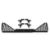 kuat ibex crossbar riser kit complete ibexa2 fits jeep gladiator