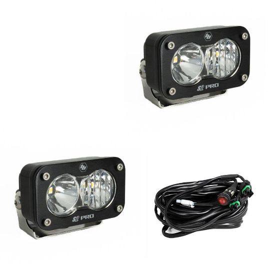 baja designs led light pods driving combo pattern pair s2 pro series