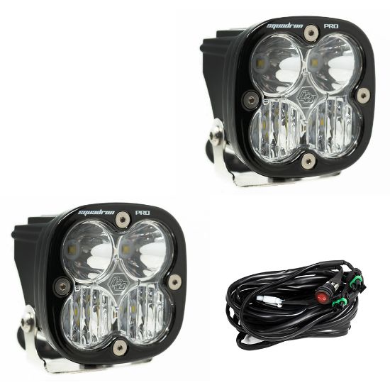 baja designs led light pods driving combo pattern pair squadron pro series