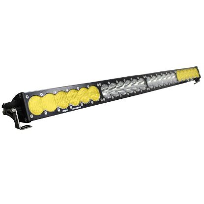 baja designs 40 inch led light bar amberwhite dual control pattern onx6 series