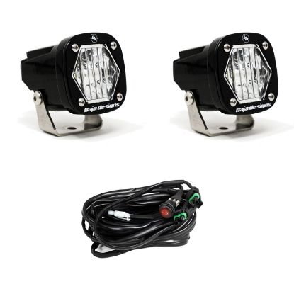 baja designs s1 wide cornering led light with mounting bracket pair