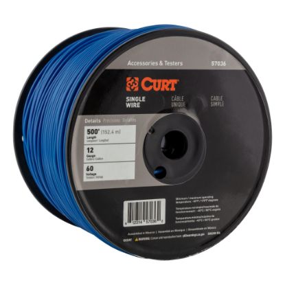 Picture of Curt Automotive Primary Wire, Blue 500' Spool