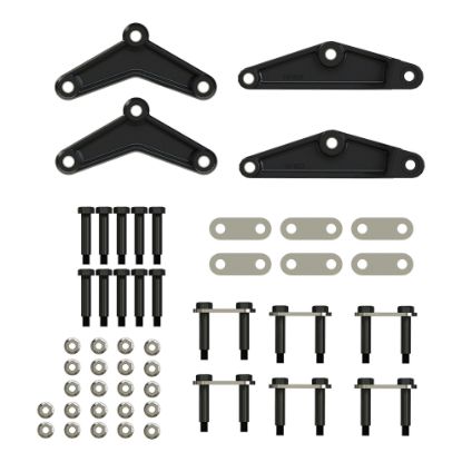 curt triple axle ap kit with long equalizer and standard bolts