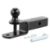curt 3 in 1 atv ball mount with 2 shank and 1 78 trailer ball