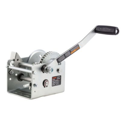 Picture of Curt Hand-Crank 2-Speed Winch, 2,000 lbs, 10.25:1 Low Gear Ratio, 10.6 in Handle