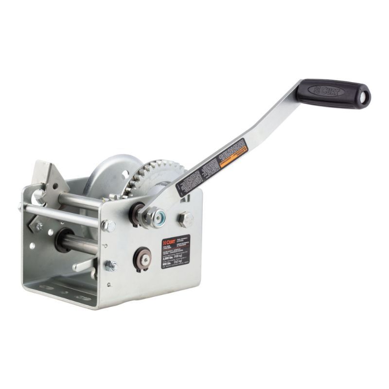 Picture of Curt Hand-Crank 2-Speed Winch, 2,000 lbs, 10.25:1 Low Gear Ratio, 10.6" Handle - 29520