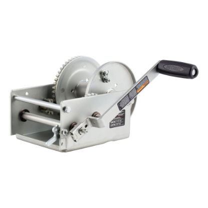 Picture of Curt Hand-Crank 2-Speed Winch, 3,800 lbs, 15.8:1 Low Gear Ratio, 9.6 in Handle