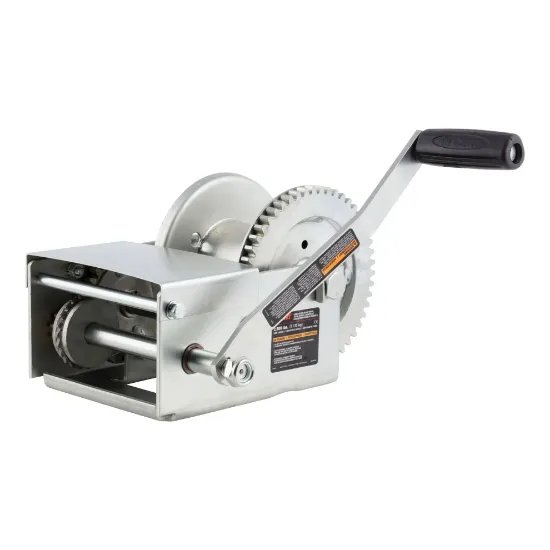 Picture of Curt Hand-Crank Brake Winch, 2,500 lbs, 15.8:1 Gear Ratio, 10.6 in Handle