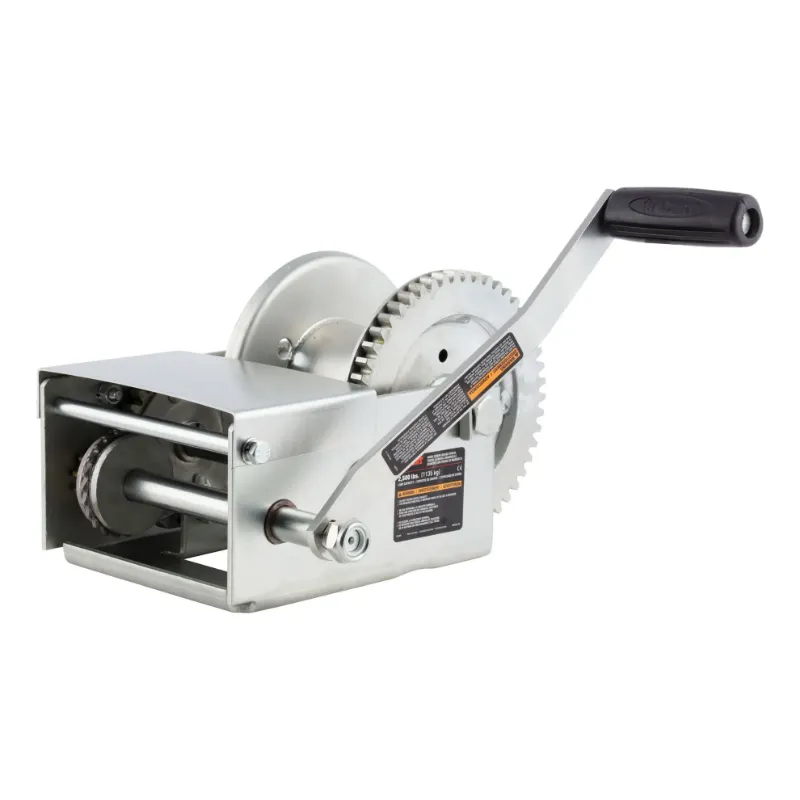 Picture of Curt Hand-Crank Brake Winch, 2,500 lbs, 15.8:1 Gear Ratio, 10.6" Handle - 29625