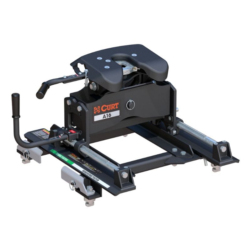 Picture of Curt A16 Sliding 5th Wheel Hitch, 16K, Select Silverado, Sierra, 6.5 Bed Puck System