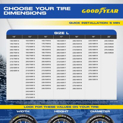 Picture of ISSE Goodyear New Grip Snow Sock Large