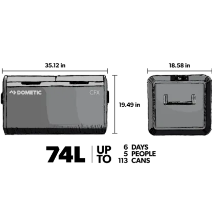 Picture of Dometic CFX3 75 Powered Cooler Dual Zone