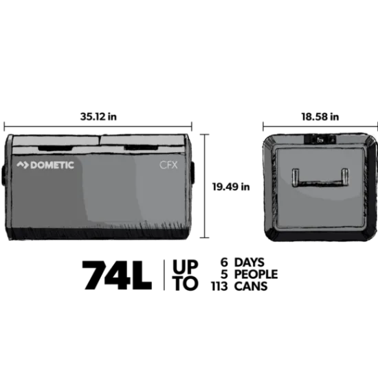 Picture of Dometic CFX3 75 Powered Cooler Dual Zone